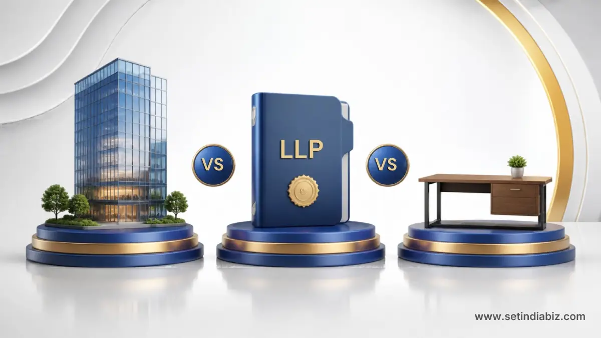 company vs llp vs opc business structure india