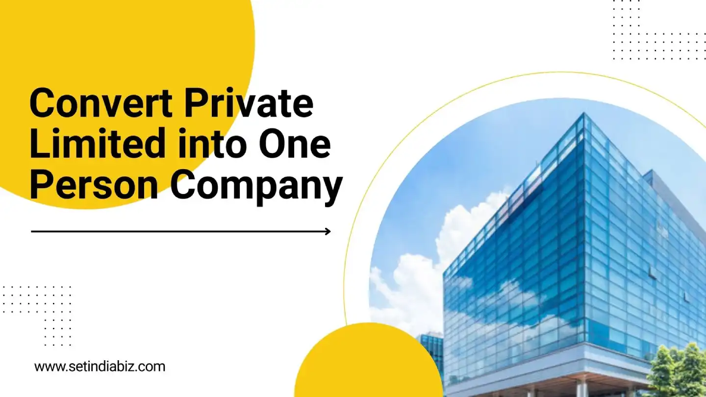 Convert Private Limited into One Person Company