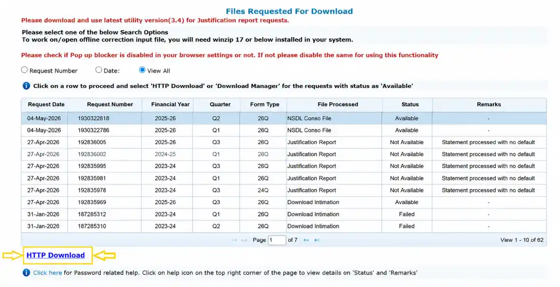 download the file