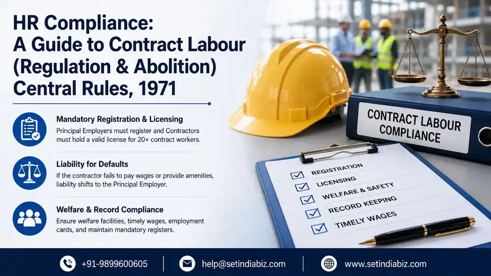 HR Compliance: A Guide to Contract Labour (Regulation & Abolition) Central Rules, 1971