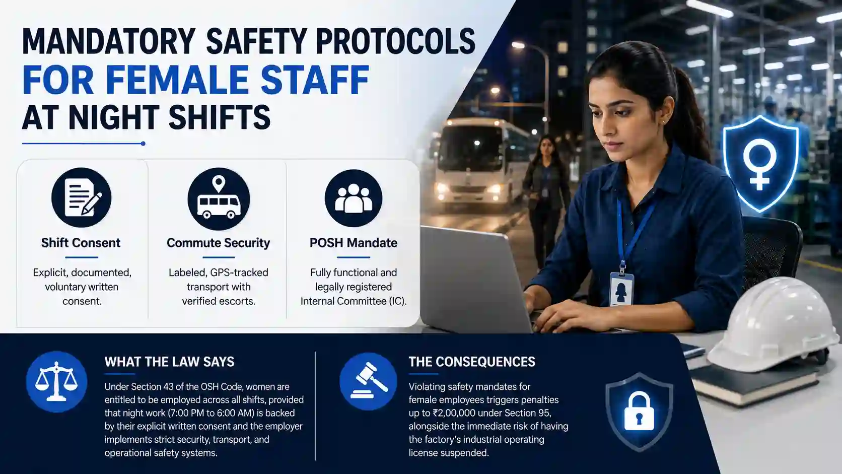 Mandatory Safety Protocols for Female Staff at Night Shifts