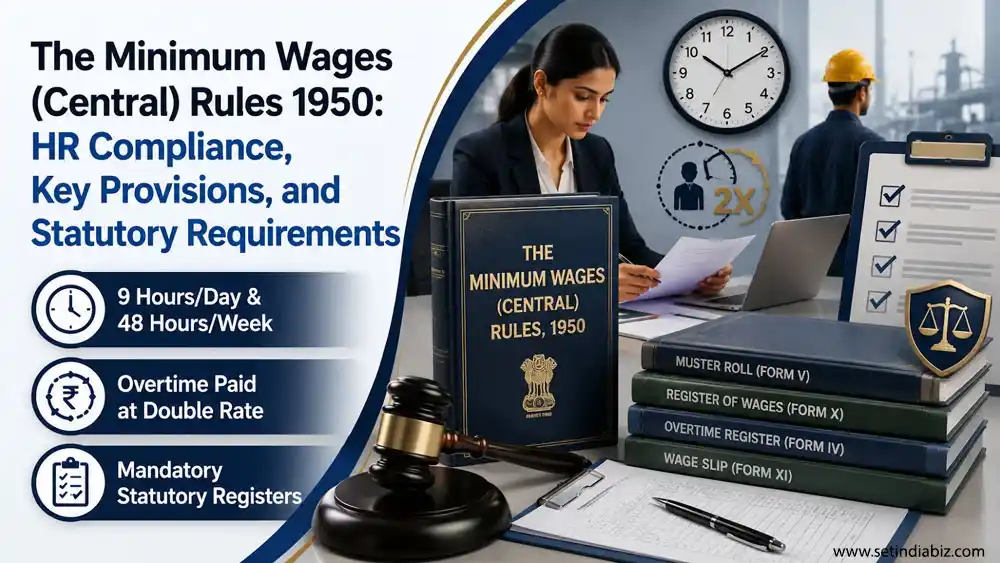 The Minimum Wages (Central) Rules 1950: HR Compliance, Key Provisions, and Statutory Requirements