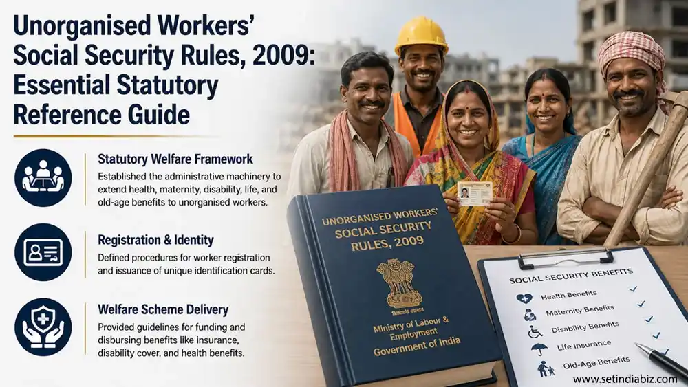 Unorganised Workers’ Social Security Rules, 2009: Essential Statutory Reference Guide