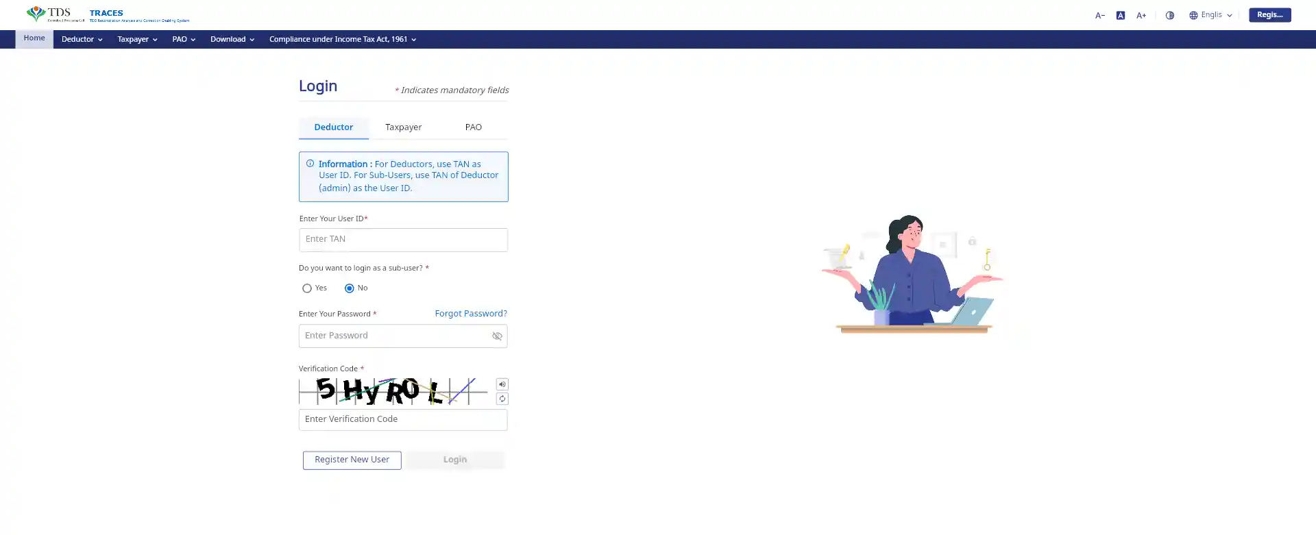 login to tds