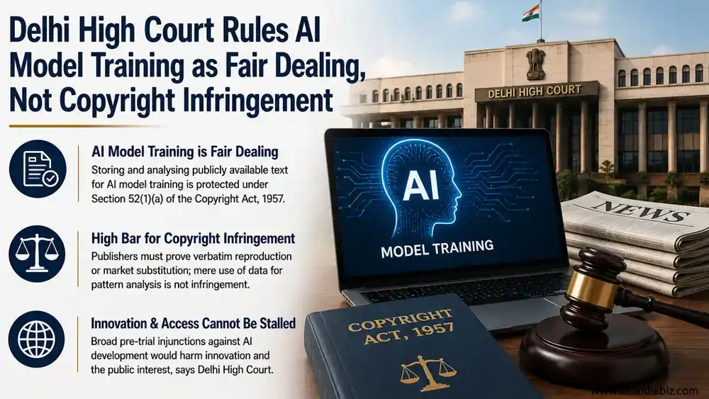 Delhi High Court Rules AI Model Training as Fair Dealing, Not Copyright Infringement