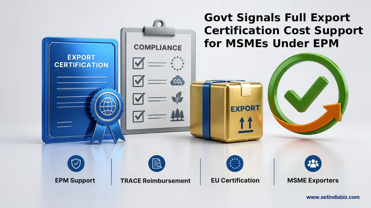 export certification cost support msme epm