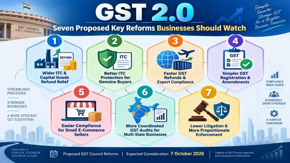 gst 2 0 key reforms october 2026
