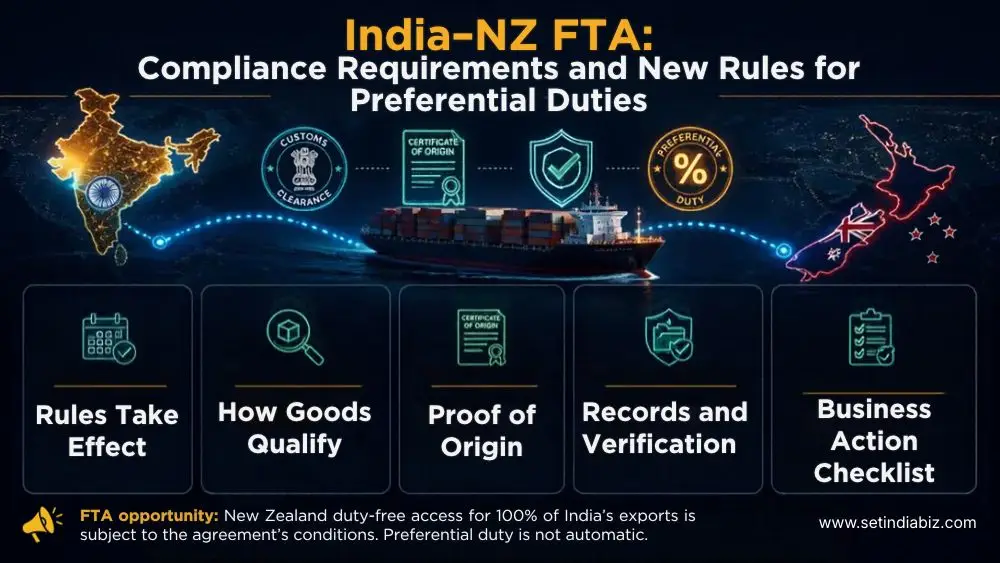 India–NZ FTA: Compliance Requirements and New Rules for Preferential Duties