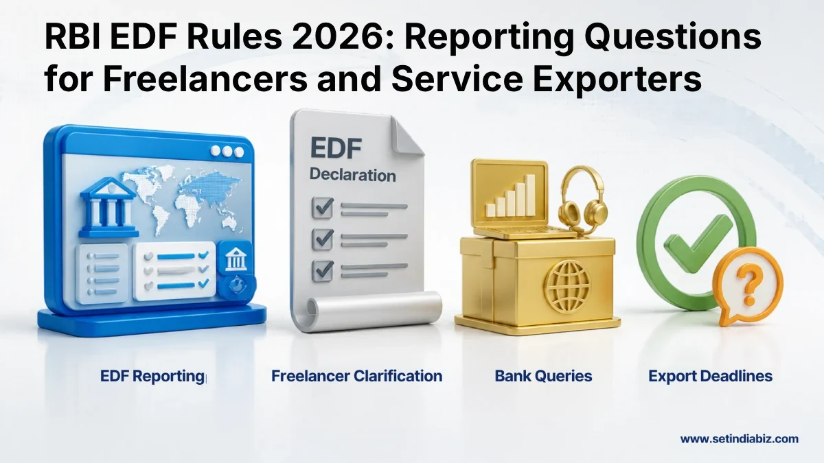 rbi edf rules service exports freelancers