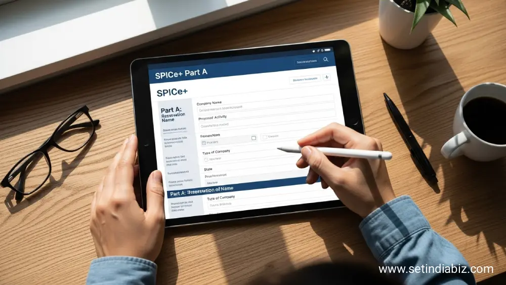 Spice+ Part A (E-Form of MCA)