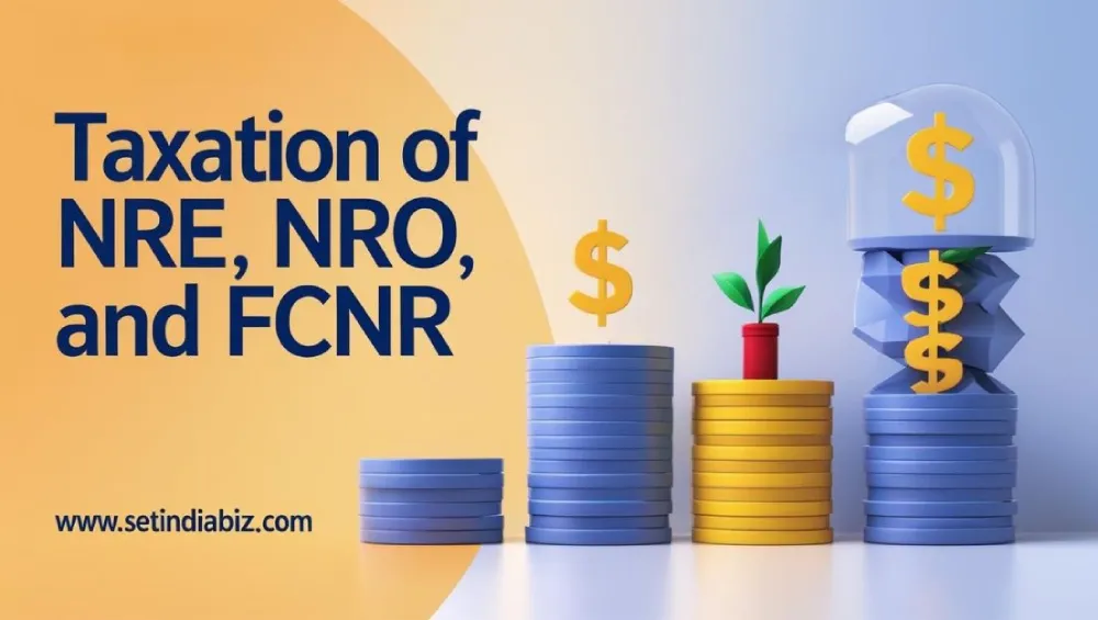 Taxation of NRE, NRO and FCNR