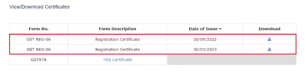 View/Download Certificate