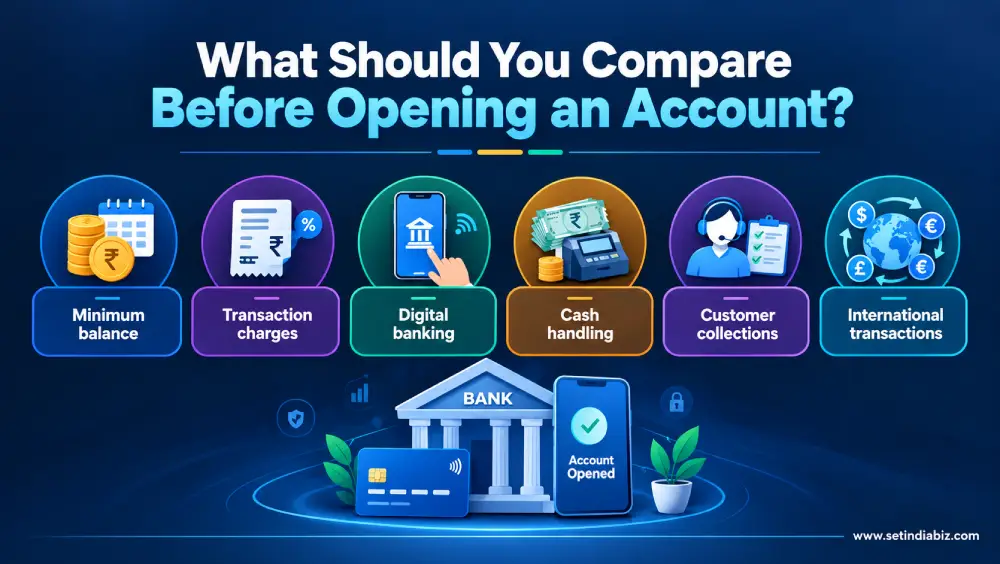 what should you compare before opening an account