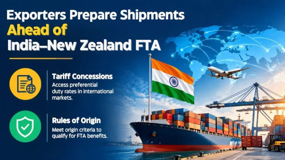 exporters prepare consignments new zealand fta