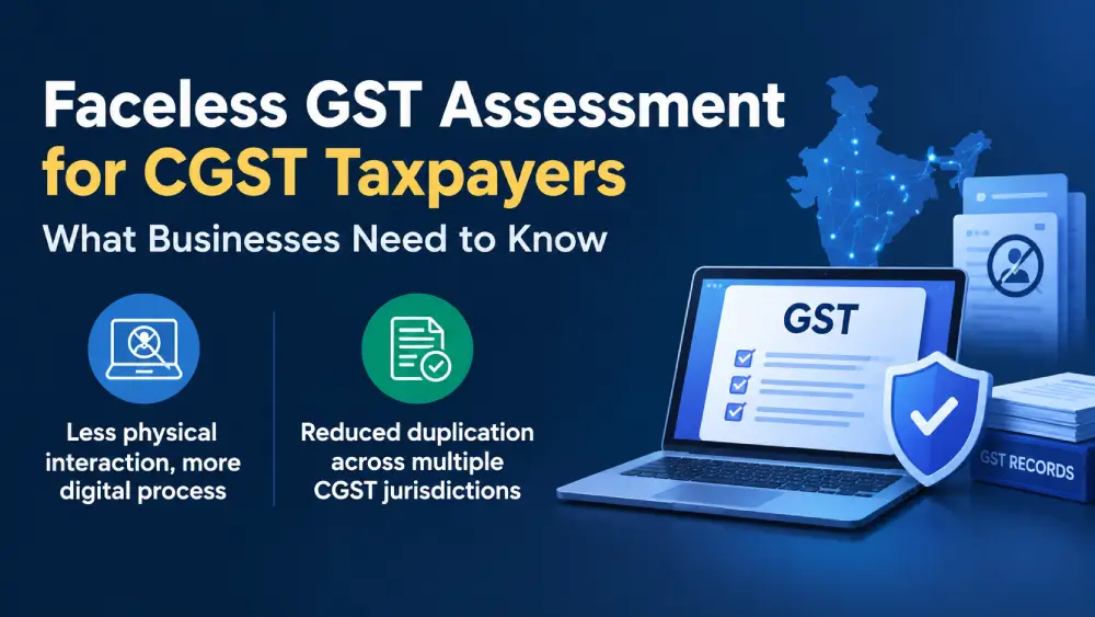 Faceless GST Assessment for CGST Taxpayers: What Businesses Need to Know