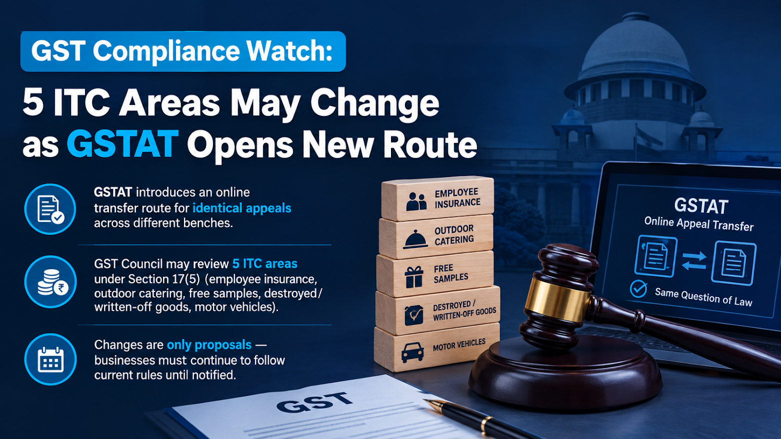 gst compliance gstat itc agenda october 2026