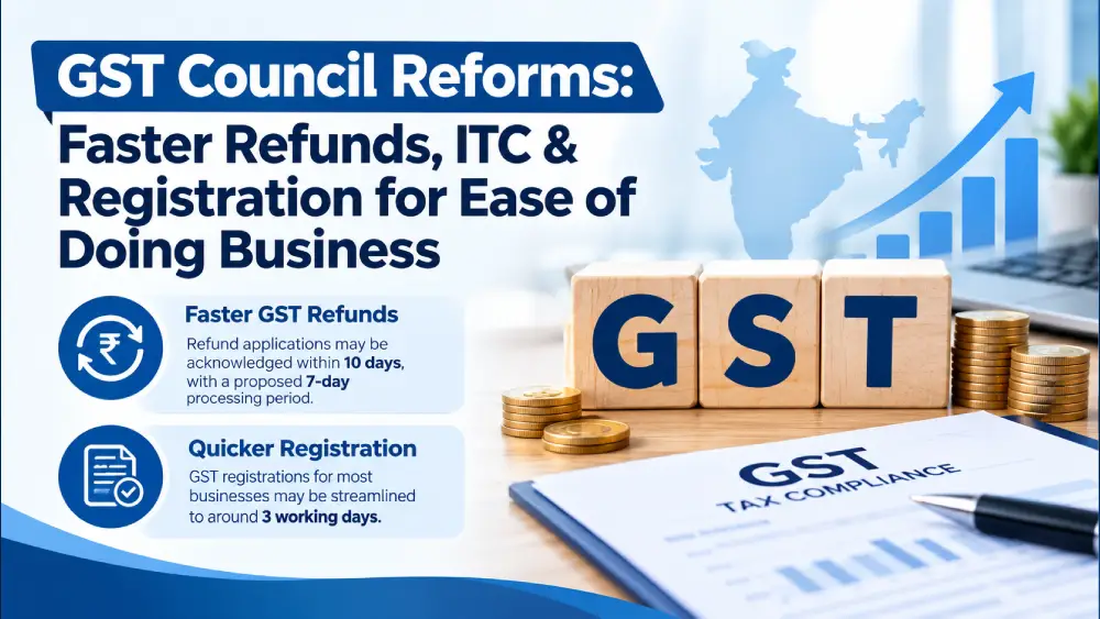 gst council reforms refunds itc notices