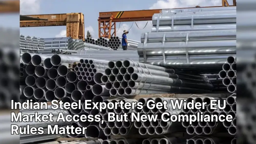 Indian Steel Exporters Get Wider EU Market Access, But New Compliance Rules Matter