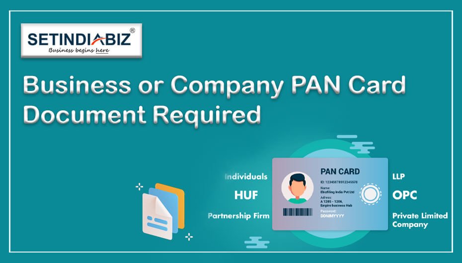 Business or Company PAN card document required